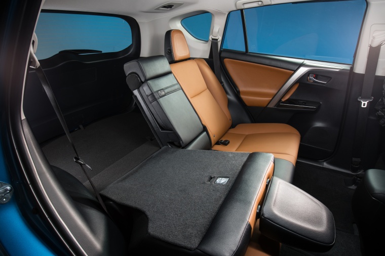 Picture of a 2017 Toyota RAV4 Hybrid Limited AWD's Rear Seat Folded