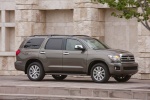 Picture of a 2016 Toyota Sequoia in Pyrite Mica from a front right three-quarter perspective