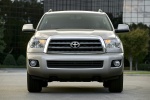 Picture of a 2016 Toyota Sequoia in Sandy Beach Metallic from a frontal perspective