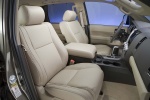Picture of a 2016 Toyota Sequoia's Front Seats in Sand Beige