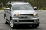 Picture of a 2016 Toyota Sequoia in Silver Sky Metallic from a frontal perspective