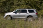 Picture of a 2016 Toyota Sequoia in Silver Sky Metallic from a left side perspective