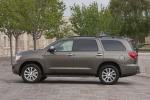 Picture of a 2017 Toyota Sequoia in Pyrite Mica from a side perspective