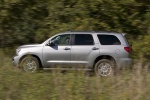 Picture of a 2017 Toyota Sequoia in Silver Sky Metallic from a left side perspective
