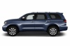 Picture of a 2018 Toyota Sequoia in Shoreline Blue Pearl from a side perspective