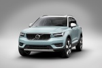 Picture of a 2019 Volvo XC40 T5 Momentum AWD in Amazon Blue from a front left perspective