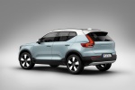 Picture of a 2019 Volvo XC40 T5 Momentum AWD in Amazon Blue from a rear left three-quarter perspective