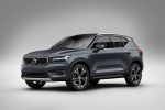 Picture of a 2019 Volvo XC40 T5 Inscription AWD in Denim Blue Metallic from a front left three-quarter perspective