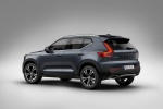 Picture of a 2019 Volvo XC40 T5 Inscription AWD in Denim Blue Metallic from a rear left three-quarter perspective